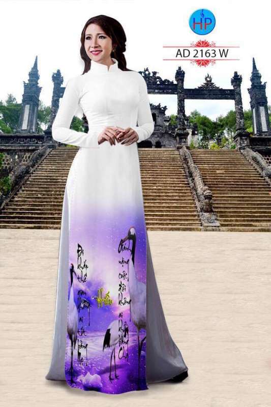 Vải áo dài thư pháp