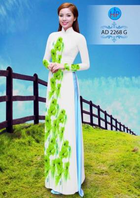Vải áo dài hoa dọc-DT 2009