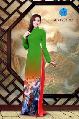 Vải áo dài mây và núi-DT 2051