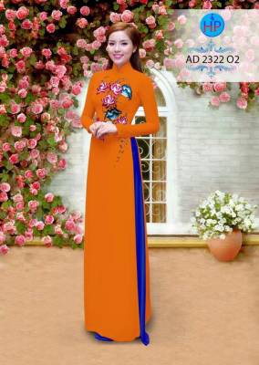 Vải áo dài hoa trên-DT 2059