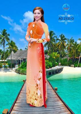 Vải áo dài hoa dây-DT 2061