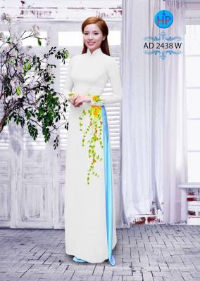 Vải áo dài hoa ngang hông-DT 2139