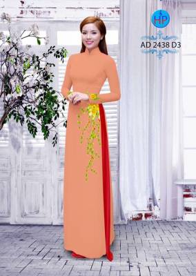 Vải áo dài hoa ngang hông-DT 2139