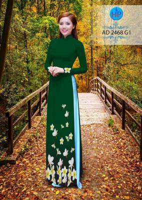 Vải áo dài hoa Sứ-DT 2141