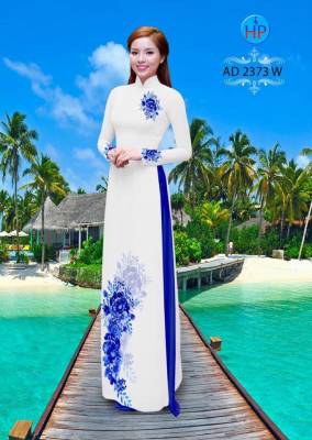 Vải áo dài hoa dây-DT 2142