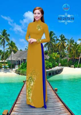 Vải áo dài hoa dây-DT 2142