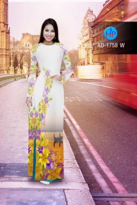 Vải áo dài hoa mờ-DT 2173