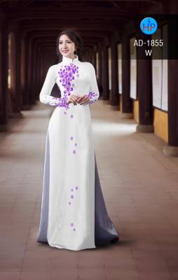 Vải áo dài hoa 3D-DT 2180