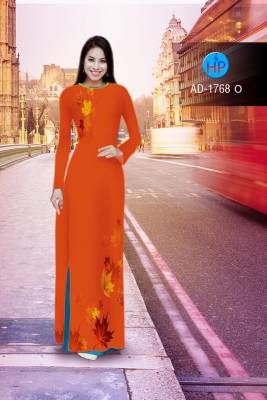 Vải áo dài lá rơi-DT 2182