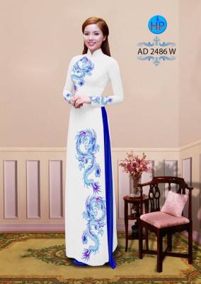 Vải áo dài Rồng bay-DT 2184