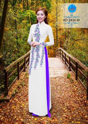 Vải áo dài hoa dây-DT 2185