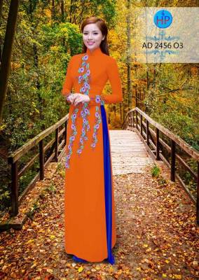 Vải áo dài hoa dây-DT 2185