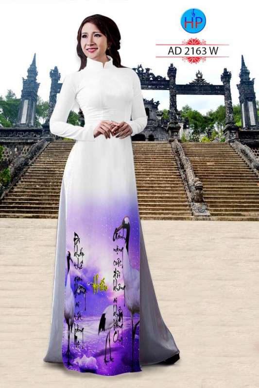 Vải áo dài thư pháp