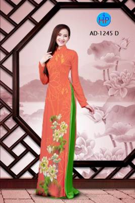 Vải áo dài hoa Sen-DT 2216