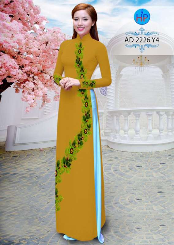 Vải áo dài hoa dây