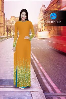 Vải áo dài cành hoa nhỏ-DT 2242