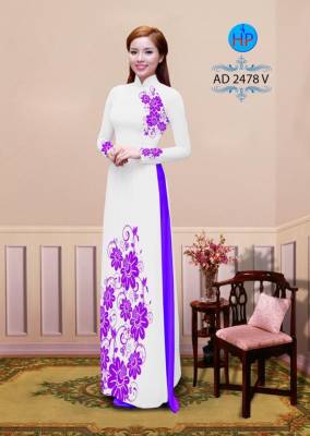 Vải áo dài hoa văn-DT 2244