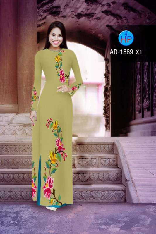 Vải áo dài hoa dây