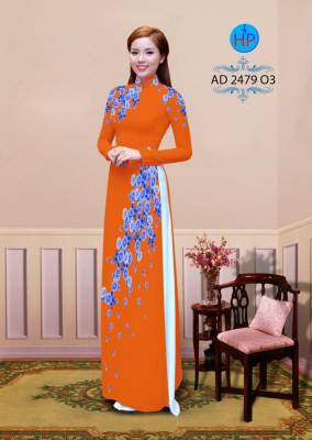 Vải áo dài hoa nhỏ-DT 2249