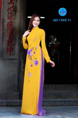 Vải áo dài hoa Hồng-DT 2269