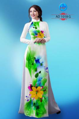Vải áo dài màu lập thể-DT 2274
