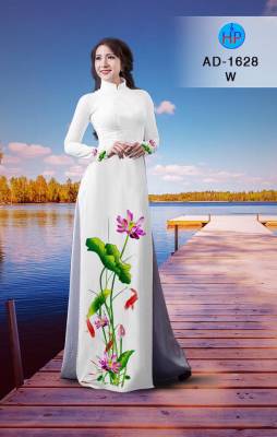 Vải áo dài hoa Sen-DT 2279