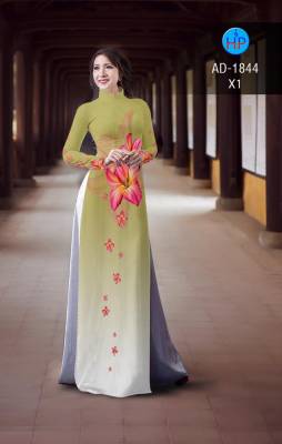 Vải áo dài hoa lớn-DT 2288