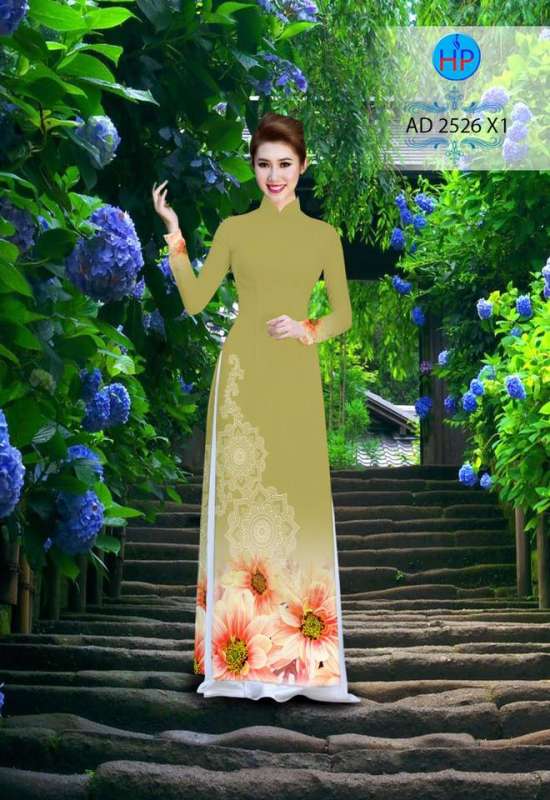 Vải áo dài hoa mờ
