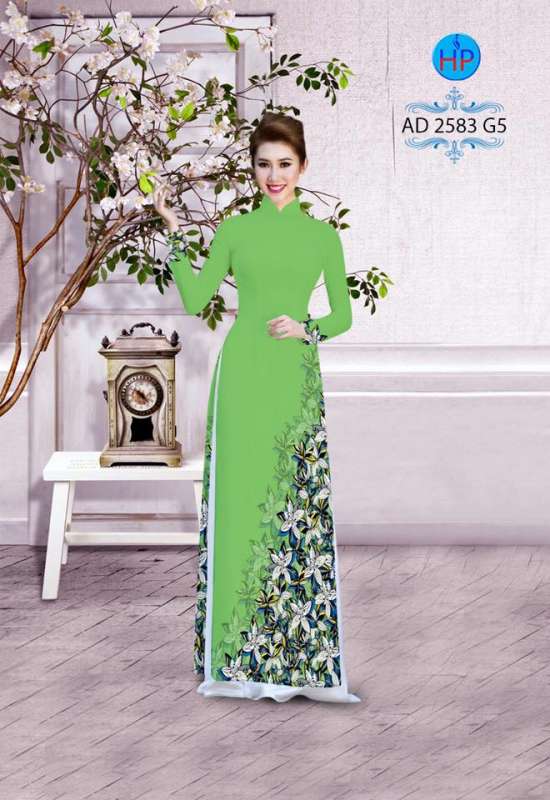 Vải áo dài hoa xéo