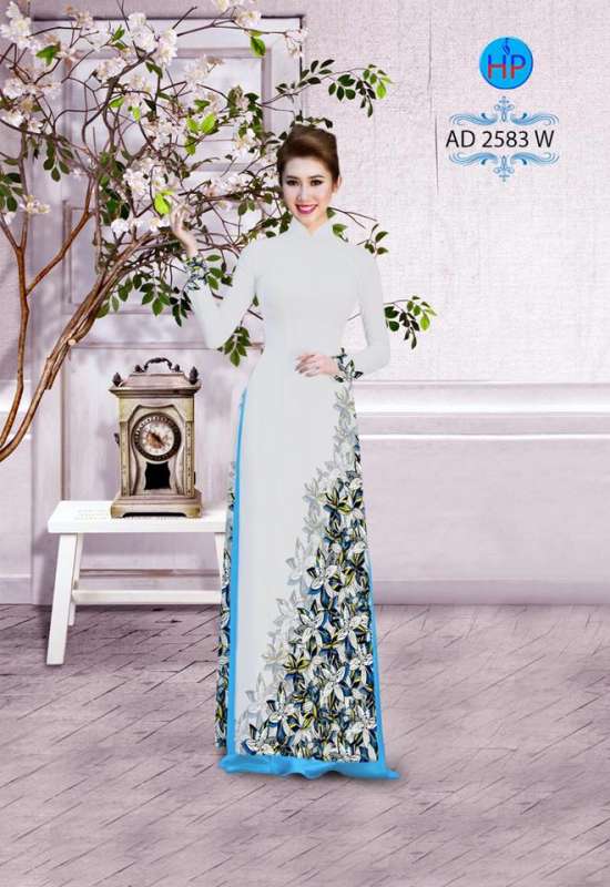 Vải áo dài hoa xéo