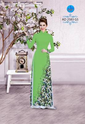 Vải áo dài hoa xéo-DT 2308