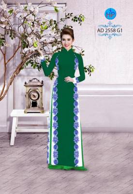 Vải áo dài hoa văn chạy dọc-DT 2322