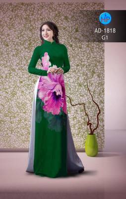Vải áo dài hoa lớn-DT 2326