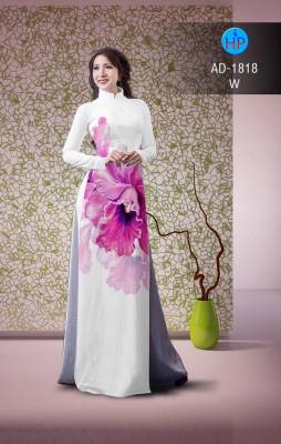Vải áo dài hoa lớn-DT 2326