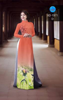 Vải áo dài hình xe đạp-DT 2328