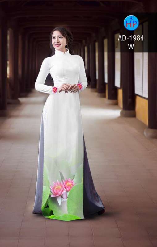 Vải áo dài hoa Sen