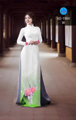Vải áo dài hoa Sen-DT 2329