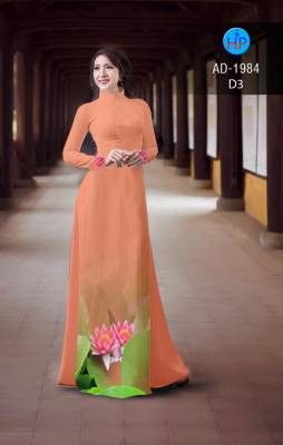 Vải áo dài hoa Sen-DT 2329