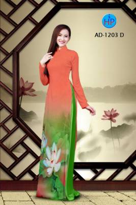 Vải áo dài hoa Sen-DT 2338