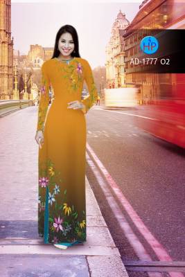 Vải áo dài cành hoa nhỏ-DT 2354