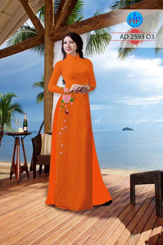 Vải áo dài hoa dây