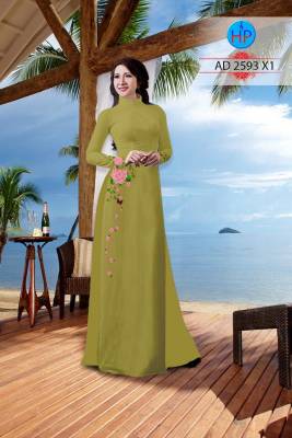 Vải áo dài hoa dây-DT 2355