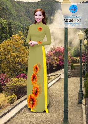Vải áo dài hoa Cúc-DT 2368