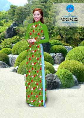 Vải áo dài hoa đều-DT 2369