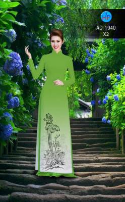 Vải áo dài hoa Sen-DT 2370