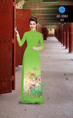 Vải áo dài đồng hoa-DT 2374