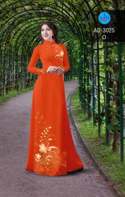 Vải áo dài hoa văn trên dưới-DT 2379