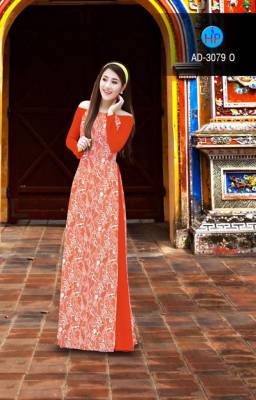 Vải áo dài hoa văn đều-DT 2381
