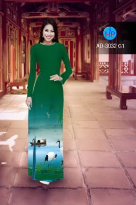 Vải áo dài phong cảnh 3D-DT 2400