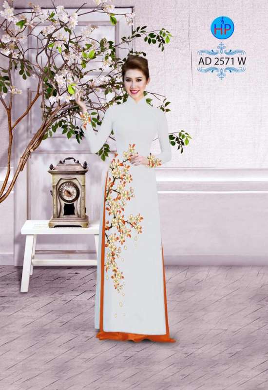 Vải áo dài hoa eo
